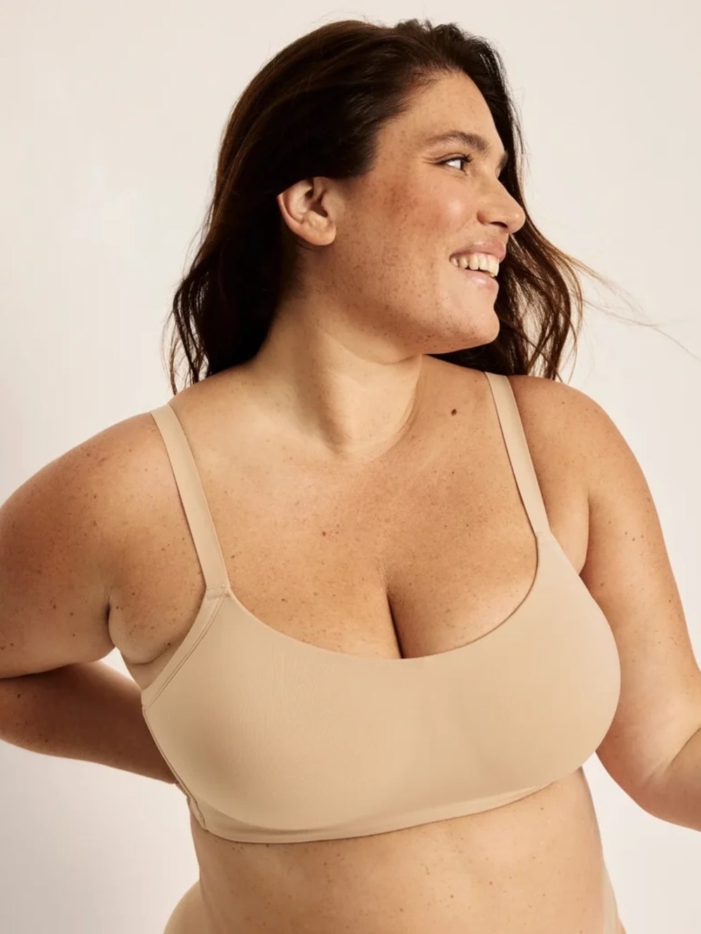 Knix The One&Only Scoop Bra® in Warm Sand - size M++